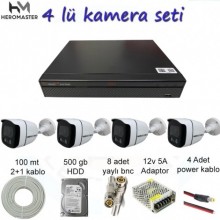 4 KAMERALI HAZIR SET - 4 LÜ KAMER SETİ