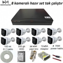 8 KAMERALI SET / GÜVENLİK KAMERA SETİ