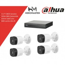 Dahua 4 Lü Kamera Seti
