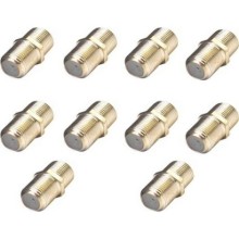 Anten Kablosu Birleştirici Rg6 Ara Birleştirici F Konnektör - 10 Adet